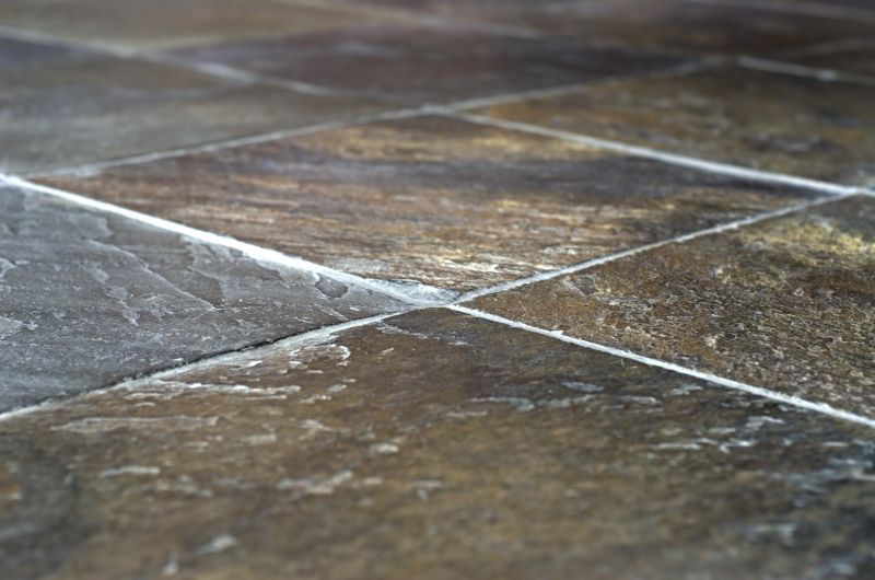 Slate Tile Floor Installation detail